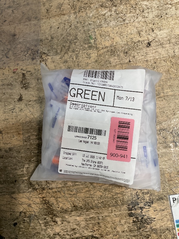 Photo 1 of 0.5 ml/cc 29 Gauge 1/2 Inch 13mm Syringes, Lab Dispensing Syringes with Needle, 50 Pack