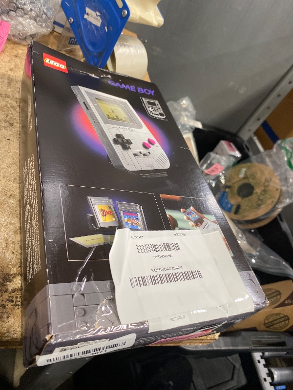 Photo 1 of **PARTS ONLY, PREVIOUSLY OPENED** LEGO Super Mario Game Boy - Retro Building Sets for Adults, Ages 18+ - Gifts for Birthdays - Collectible Model with Game Paks and Display Stand - 72046