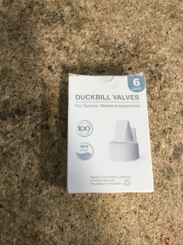 Photo 1 of [6-Count] Papablic Duckbill Valves, Replacement Milk Valves Compatible with Spectra S1 S2 & Medela Breast Pumps Parts Accessories, BPA & DEHP Free, Food-Grade Silicone, Easy to Clean, White
