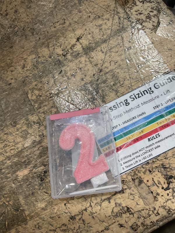 Photo 1 of ***2, not 7*** FAMGift Pink Birthday Candles - Number 7 Candle for 7th Birthday Decorations for Girls, Pink Cake Decorations Sweet Birthday Decorations Girl ***STOCK IMAGE FOR SAMPLE***