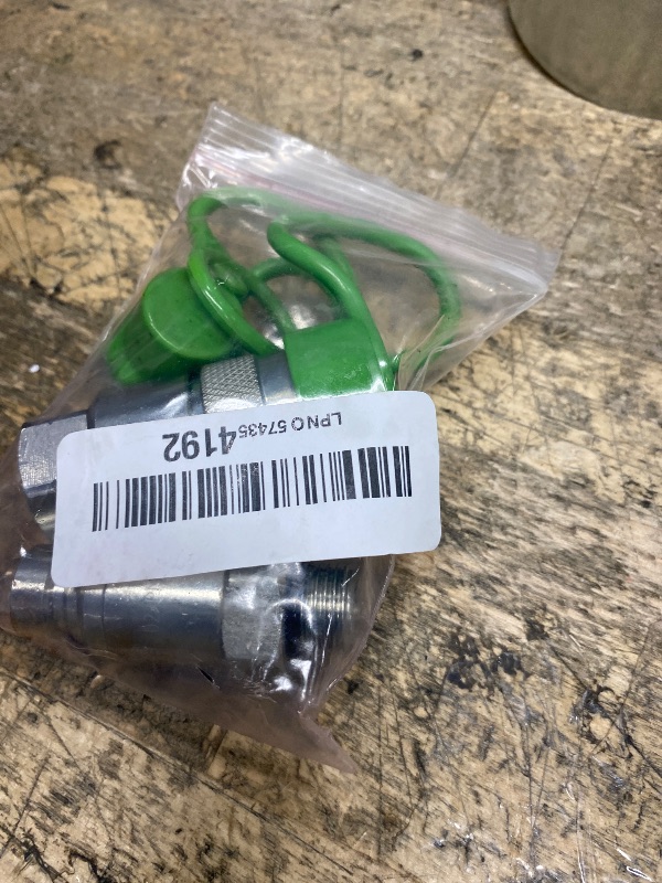 Photo 1 of 1/4" body size Flat Face Quick Coupler Male Thread 9/16-18 UNF male coupler 1/4" NPT female coupler for portable car lifting