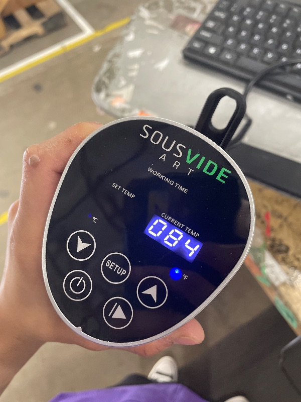 Photo 1 of ***UNABLE TO TEST***SOUSVIDE ART Sous Vide Cooker Kit - 1000W Immersion Circulator - 15 Vacuum Bags, Pump, Digital Timer and Temperature Control; Complete Sous Vide Machine Cooking Kit for Home Chefs and Beginners[