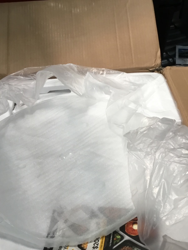 Photo 1 of (UNFUNCTIONAL, SOLD FOR PARTS) Panasonic Microwave Oven with Cyclonic Wave Inverter Technology, 1250W, 2.2 cu.ft. Countertop Microwave with Genius Sensor One-Touch Cooking – NN-SD975S (Stainless Steel/Silver)
