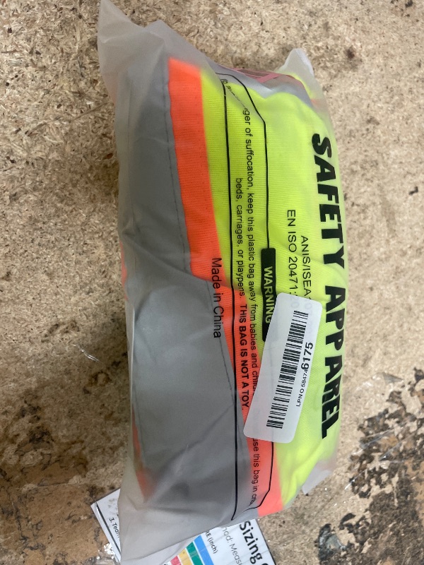 Photo 1 of ***DIRTY **JKSafety 10 Pockets Class 2 Hi-Vis Zipper Front Yellow Safety Vest | Cushioned Collar | High Reflective Tapes with Extended Neon Orange Strips | Meets ANSI/ISEA Standards (XX-Large, 89-Yellow)