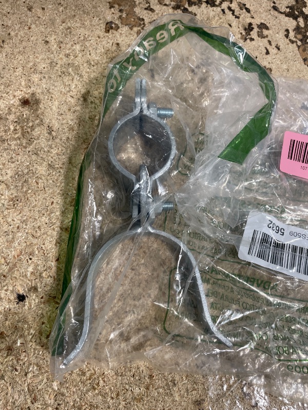 Photo 1 of 1-5/8" x 2-3/8" Chain Link Fence Gate Fork Latch - Fence Gate Latch - Galvanized Fence Gate Latch with Hole for Padlock