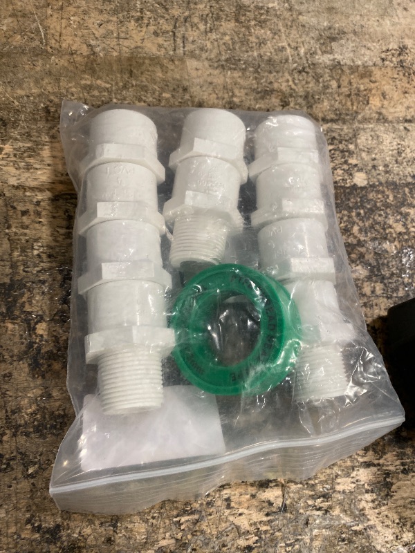 Photo 1 of 10 Pack 3/4 inch NPT Male Thread PVC Pipe Fitting Adapter Connector, 3/4 inch PVC Pipe Fitting for Sch40 PVC Pipe, Pipe Connectors for Plumbing Water Line, Socket x NPT Male