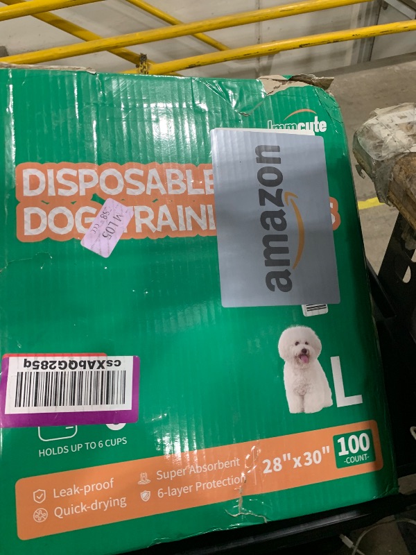 Photo 1 of 100 Count Large Dog & Cat Puppy Pee Pads - 28"x30" Absorbent Potty Training Pads | Leakproof Quick-Dry Disposable Pet Pads for Puppies, Dogs & Cats | Indoor, Outdoor, Litter Box, Housebreaking Use