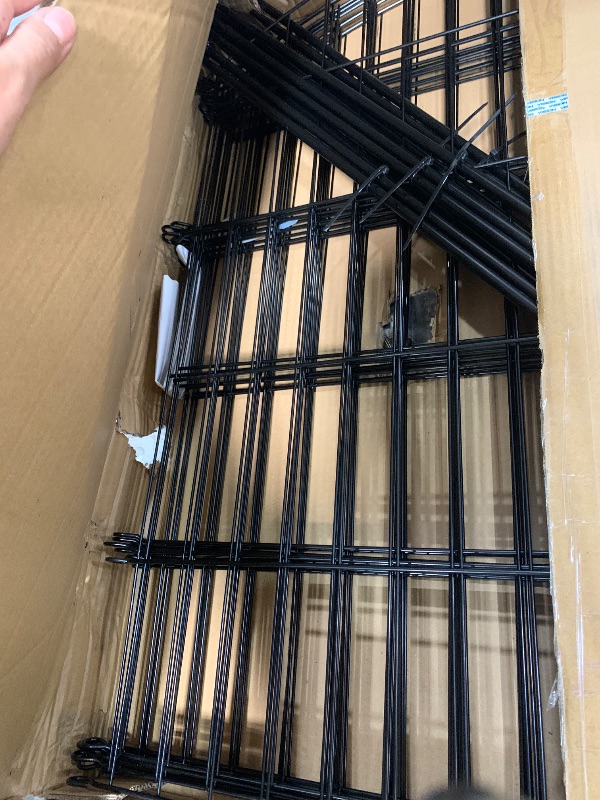 Photo 1 of 10 Panel No Dig Decorative Garden Fence with Gate 32"H x 23.6'L Dog Barrier