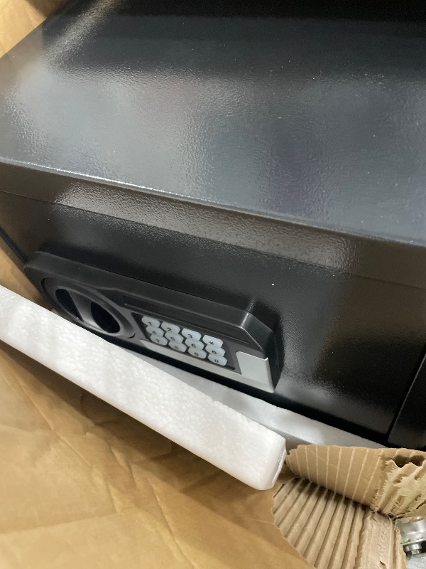 Photo 1 of 1.8 Cuft Small Fireproof Safe for Home Use, Safe Box Fireproof Waterproof with Programmable Keypad, Spare Keys and Removable Shelf, Digital Home Security Safety Box for Money Documents Medicines