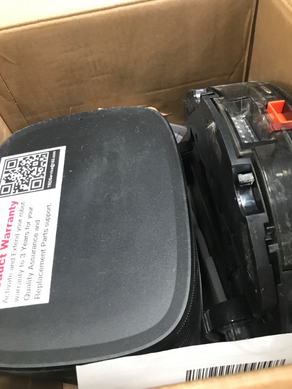 Photo 1 of ***DAMAGED - SEE NOTES/PICTURES***Robot Vacuum and Mop Combo with Self-Emptying, Customizable Map Cleaning with LiDAR Navigation, 6000Pa Suction, Smart No-Go Zones, 70Days Hands-free Robotic Vacuum Cleaner for Floor, Carpet, Pet Hair