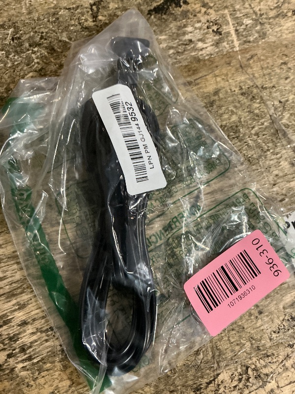 Photo 1 of [UL Listed] 6ft 18AWG 7A 125V AC Power Cord 2 Prong Cable Non Polarized (NEMA 1-15P to IEC-320-C7)