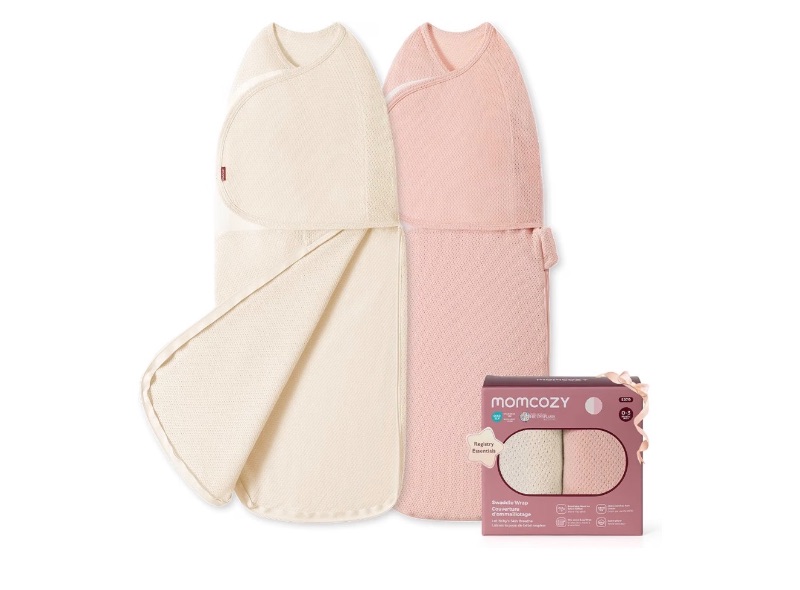 View 1 of ***STOCK PHOTO FOR REFERENCE ONLY*** Baby Swaddle, 100% Cotton Lightweight & Ultra Breathable
Ideal for Hot Sleeper Baby, Reduce Startle Reflex, Newborn Boys Girls Registry Essentials