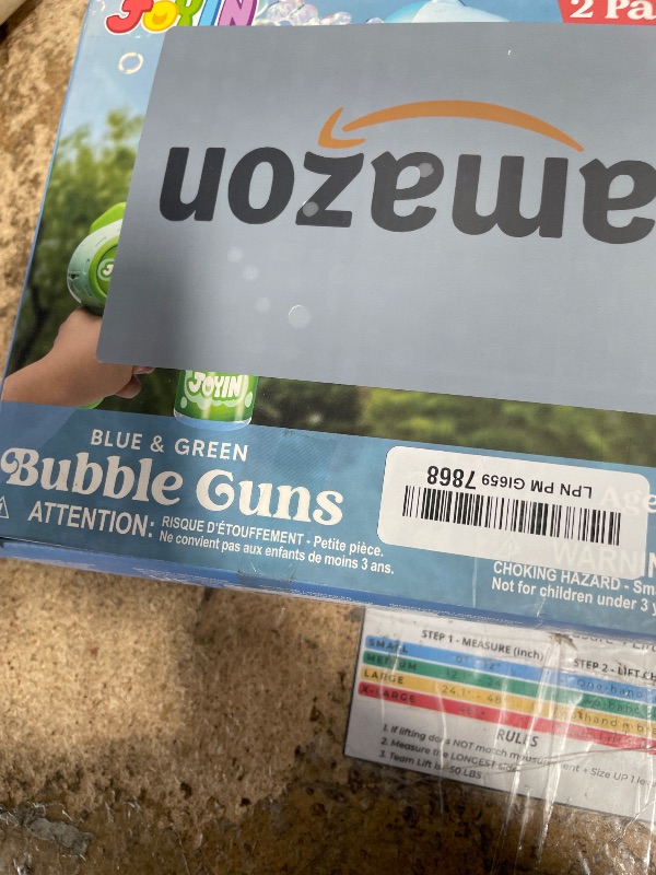 View 2 of ***NO SOLUTION INCLUDED*** JOYIN 2 Kids Bubble Guns with 4 Bottles Solution, Automatic Bubble Machine Gun with 8 Holes for Kids, Adults, Summer Toys, Easter Basket Stuffers, Birthday Gift, Party Favors