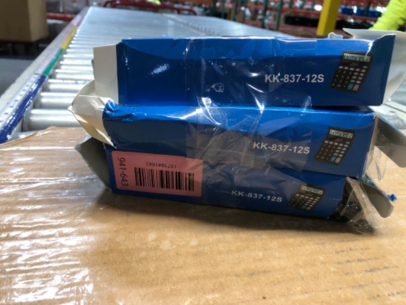 Photo 1 of ***MISSING PARTS- SEE PHOTOS/NOTES***
5 Pack Calculator Bulk, 12 Digits Calculators Desktop with Large LCD Display and Sensitive Butto, Solar and Battery Dual Power, Desk Calculator for Office, School, Home