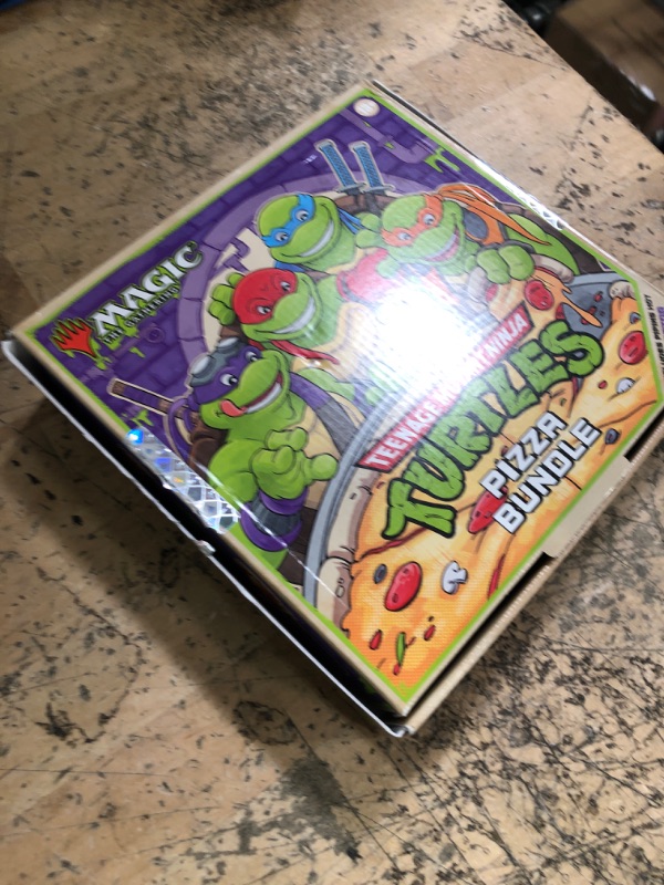 Photo 1 of **ALL CARD PACKS ARE OPEN**Magic: The Gathering | Teenage Mutant Ninja Turtles - Pizza Bundle | Collectible Trading Card Game