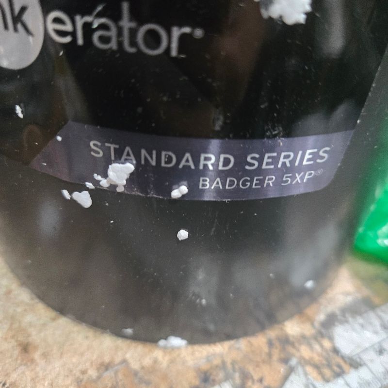 Photo 1 of ***MISSING PARTS***
InSinkErator Badger 5XP Garbage Disposal, Standard Series 3/4 HP Continuous Feed Food Waste Disposer, Black / Stainless