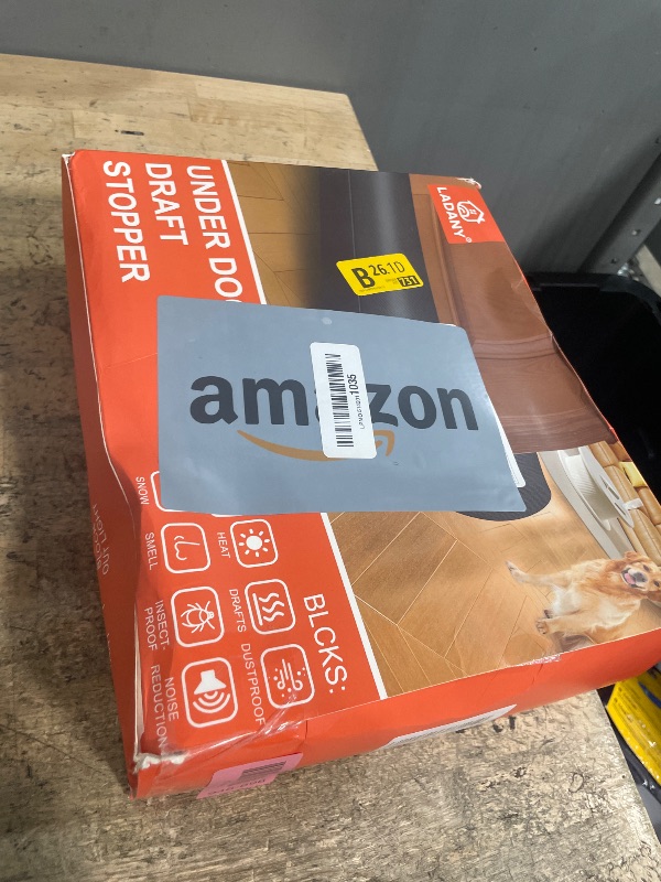 Photo 1 of (2 Pack) Under Door Draft Stopper, Draft Stopper for Bottom of Door, Adjustable 30-36 Inch Door Draft Blocker, Under Door Gap Filler, Easy Install Door Seal, Helps Reduce Drafts, Noise and Heat Loss