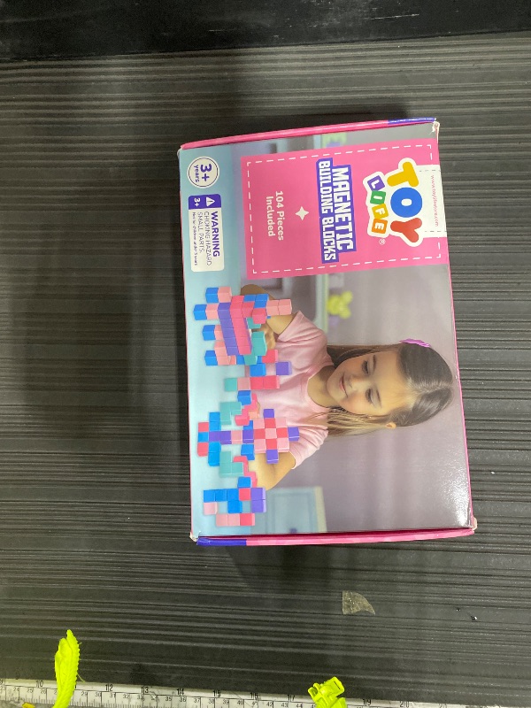 Photo 1 of (missing foir parts, missing few) TOY Life 104 Pcs Magnetic Blocks for Kids Ages 3-5, Magnet Building Blocks for Toddlers, Magnetic Blocks for Kids Ages 4-8 Girls & Boys, Educational Learning Building Toys for Age 3 4 5 6 7 8-12