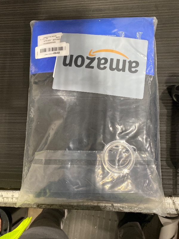 Photo 1 of (1 panel, missing)cMIULEE Blackout Curtains for Bedroom Living Room 2 Panels, Thermal Insulated Room Darkening Drapes Grommet Noise Reducing Light Blocking Window Treatments 63 Inches Long 40x63 Inch Black