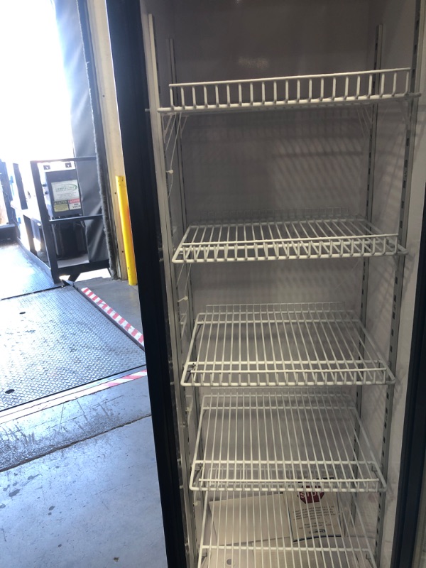 Photo 1 of *Damaged on one side*For Parts Only*KoolMore 17 in. Slim Commercial Merchandiser Display Refrigerator 7 Cu. Ft. in Black, ETL Listed (KM-MDR-17S)