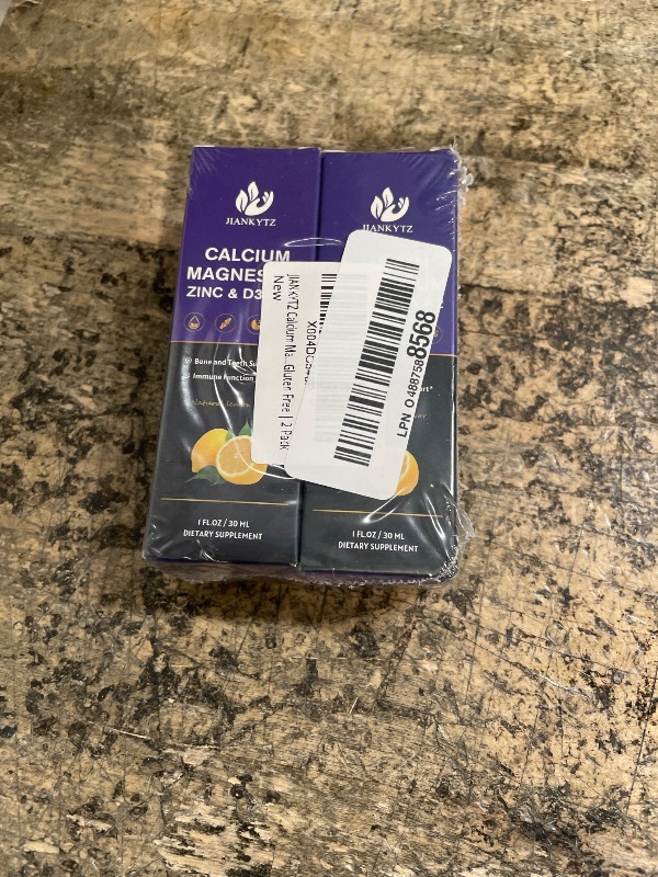 Photo 1 of (2 Pack) Calcium Magnesium Zinc Liquid Drops for Women and Men - Bone & Teeth, Immune Support, Liquid Calcium Supplement with Magnesium Glycinate, Vitamin C D3 K2 B6, Lemon Flavor | Sugar Free