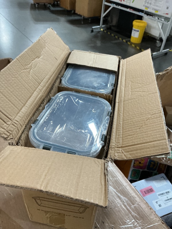 Photo 1 of [8-Pack,30 oz]Glass Meal Prep Containers,Glass Food Storage Containers,Airtight lunch Containers with Lids, Microwave, Oven, Freezer and Dishwasher