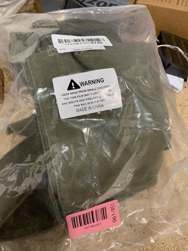 Photo 1 of **ZIPPER WORKS BUT IS MISSING PIECES**Etercycle Canvas Tote Bag for Women, Large Crossbody Hobo Bag Casual Shoulder Bag Shopping Handbags Messenger Bags (Green)