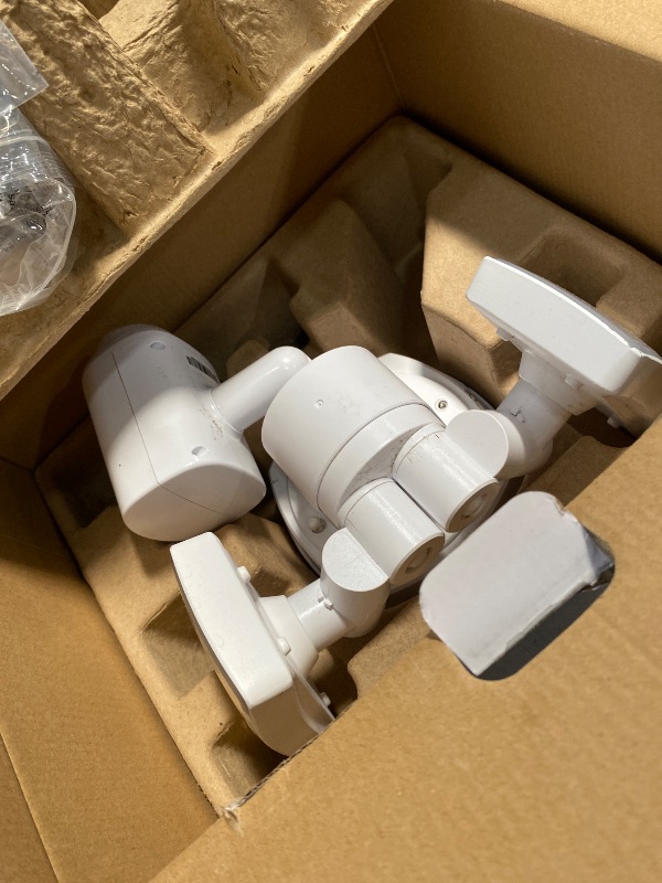 Photo 1 of **VERY USED**Feit Electric SEC5000/CAM/WIFI Outdoor LED Smart Security Camera with Motion Sensor, 2-Way Audio, 5000 Lumens Floodlight, Works with Alexa and Google Asst, Alarm, Hardwired, Updated Version of SEC3000