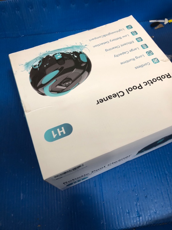 Photo 1 of **MISSING CHARGER**Curalk Robotic Vacuum Cleaner for Inground Pools,Cordless Robotic Pool Cleaner,Dual Motors, Battery Alert,Auto-Parking, Pool Skimmer Robot,Lightweight,Dual Suction Ports,140" Tracing Rope
