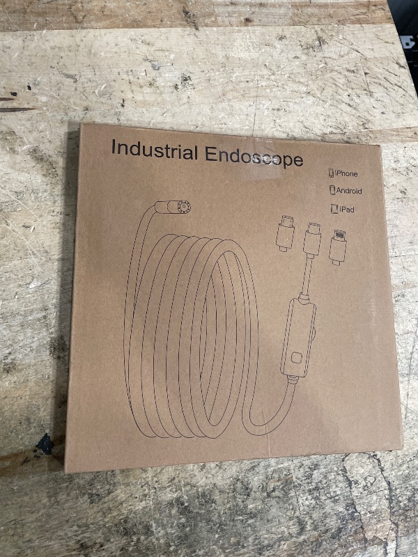 Photo 1 of [Dual-Lens] Endoscope Camera with Light,1920P HD Borescope with 8+1 Adjustable LED Lights, IP67 Waterproof Endoscope with Semi-Rigid Snake Cable, Inspection Borescope for iOS and Android-16.4ft