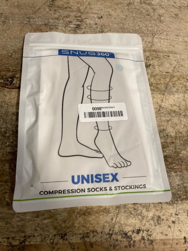 Photo 1 of +MD 2 Pairs 20-30 mmHg Compression Socks for Women & Men, Knee High Open Toe Stockings, Graduated Support & Comfort Hose Nude, Large
