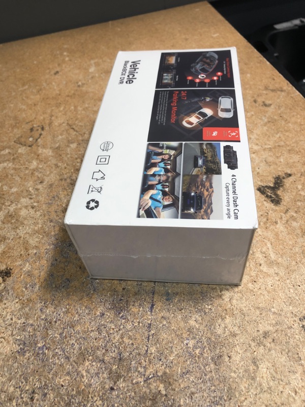 Photo 1 of *FACTORY SEALED* 4K+1080P*3 FHD Car Camera, 4 Channel 360° Dash Cam Front Rear Inside & Left Right, 5GHz WiFi & App Control, 24H Parking Mode, G-Sensor, 8 IR Lamps Night Vision, Loop Recording, Includes 64GB SD Card