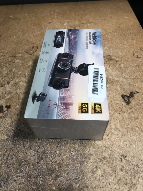 Photo 1 of *FACTORY SEALED* 4K+1080P*3 FHD Car Camera, 4 Channel 360° Dash Cam Front Rear Inside & Left Right, 5GHz WiFi & App Control, 24H Parking Mode, G-Sensor, 8 IR Lamps Night Vision, Loop Recording, Includes 64GB SD Card
