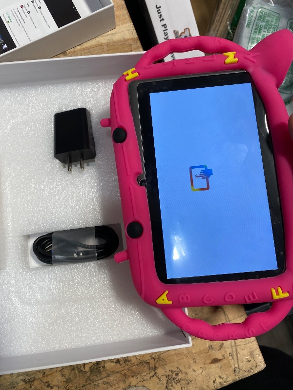 Photo 1 of **BAGGED**SEE NOTES** MengDash Kids Tablet, Android 11 Tablet for Kids 7 inch 2-10, Educational Learning Toddler Tablet, Touch Screen 3GB RAM+32GB ROM Storage, Google Play YouTube, Baby Girl boy Present (Red)