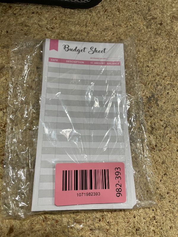 Photo 1 of (Set of 60) Expense Tracker for A6 Budget Envelopes, Unpunched Budget Sheets Use with A6 Budget Binder Pockets, 3.1"x6.3"