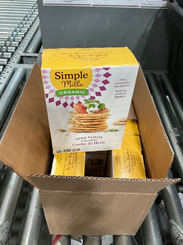 View 2 of BB:08/12/2026
Simple Mills Veggie Pita Crackers, Himalayan Salt - Gluten Free, Vegan, Healthy Snacks, Paleo Friendly, 4.25 Ounce (Pack of 6)