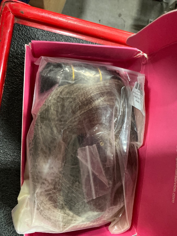 Photo 1 of **Stock Pic for reference****GOO GOO Clip in Hair Extensions Real Human Hair, Remy Human Hair Extensions Clip ins for Women, Natural Human Hair, 24inch 240g 9Pcs, 3/8/613 Balayage Walnut Brown to Ash Brown and Bleach Blonde