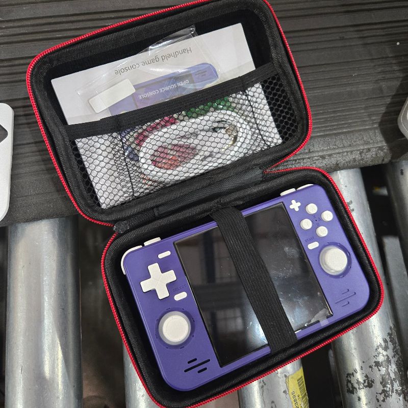 Photo 1 of ***PARTS ONLY , NON FUNCTIONAL ** RF40H Handheld Game Console, 4.0" Retro Gaming Console Preloaded 20,000+ Classic Games, Open Source Linux System, Support WiFi Online Play, Portable Pocket Hand Held Video Game (Purple)
