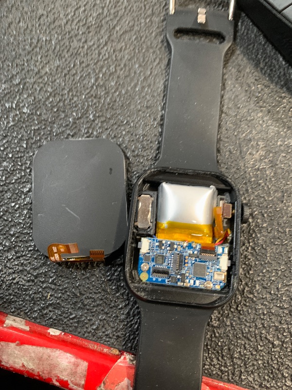 Photo 1 of ===== SOLD FOR PARTS===== ITime Smart Watch Silicone Band Black Touch Screen Android Open Box
