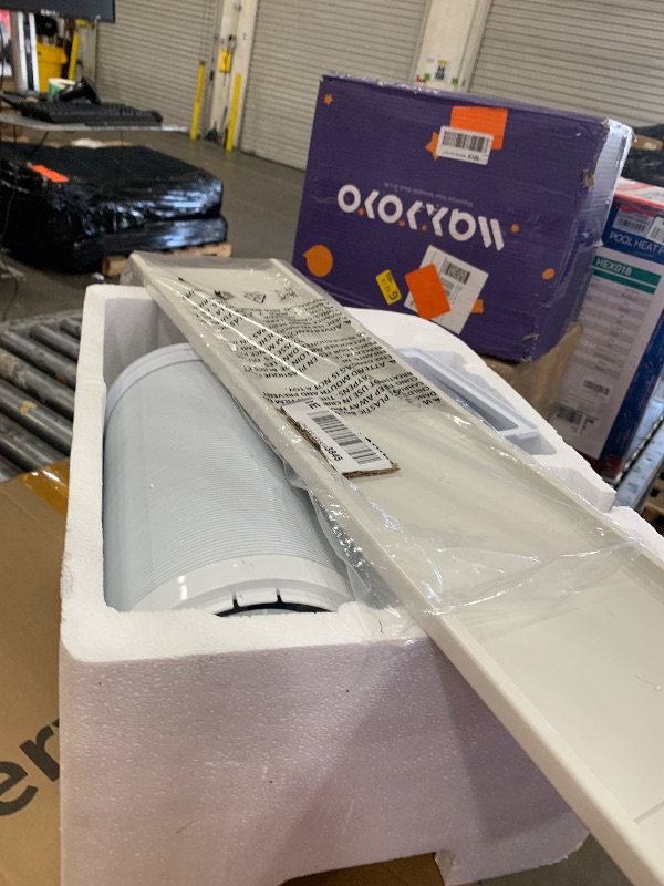 Photo 1 of **PARTS ONLY** BLACK+DECKER Portable Air Conditioner,14,000 BTU Cooling, 12,000 BTU Heating for Rooms up to 700 Sq. Ft., Smart AC Unit with Follow Me Remote, BPACT14HWT, White