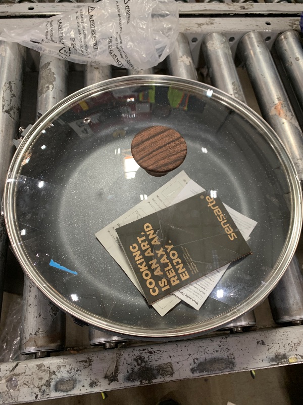 Photo 1 of ****NO HANDLE ***** SENSARTE Nonstick Frying Pan Skillet with Lid, Omelet Pan with Cover, Healthy Cooking Chef's Pan, Kitchen Cooking Pan, Free of Intentionally Added PFOA/PFOS (12.5inch + Glass Lid)