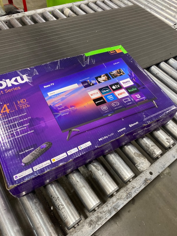 Photo 1 of **DOES NOT POWER ON*** Roku Smart TV – 24-Inch Select Series, 720p HD TV – Roku TV with Voice Remote – Flat Screen LED Television with Wi-Fi for Streaming Live Local News, Sports, Family Entertainment