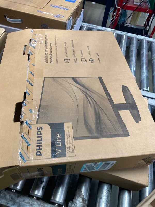 Photo 1 of **PARTS ONLY**Philips 24 Inch Computer Monitor FHD 100Hz VA VESA Flicker-Free, 241V8LB