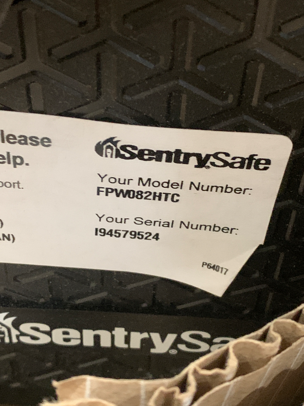 Photo 1 of ***NO KEYS, UNABLE TO OPEN*** SentrySafe Fireproof and Waterproof Large Safe with Backlit Digital Keypad and Override Key for Passports, Money, Jewelry, 0.81 Cubic Feet, FPW082HTC