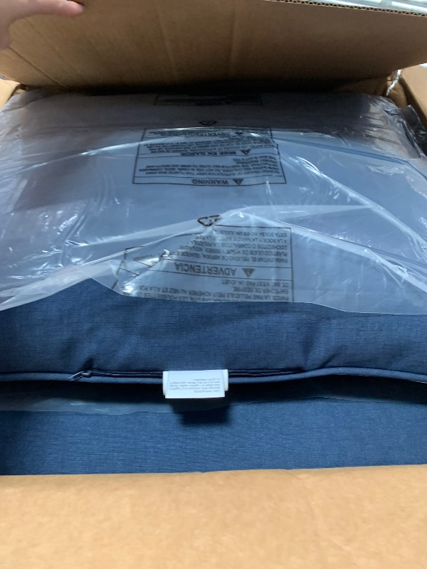 Photo 1 of **ONLY ONE SET** Arden Outdoor Deep Seat Cushion Set - 4 Pack, Clark Blue
