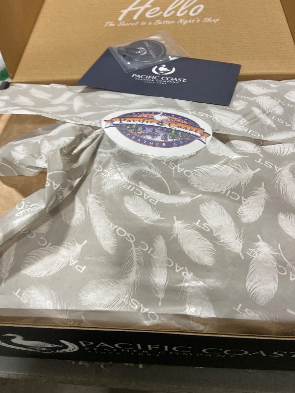 Photo 1 of Pacific Coast Bed Pillow, Luxury Hotel Collection White Goose Down Pillow for Sleeping, 650 Fill Power, 450 Thread Count 100% Cotton Jacquard Fabric, Luxury Plush Feel, Soft, Standard Size, 1 Pack