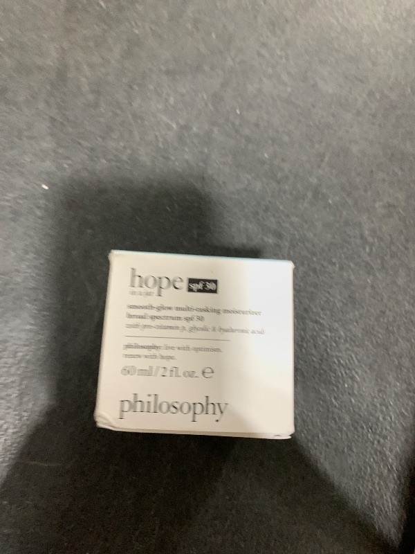 Photo 1 of philosophy hope in a jar smooth-glow multi-tasking face moisturizer + spf 30 - with pro-vitamin P, glycolic acid & hyaluronic acid - provides deep & long-lasting hydration - 2 fl oz