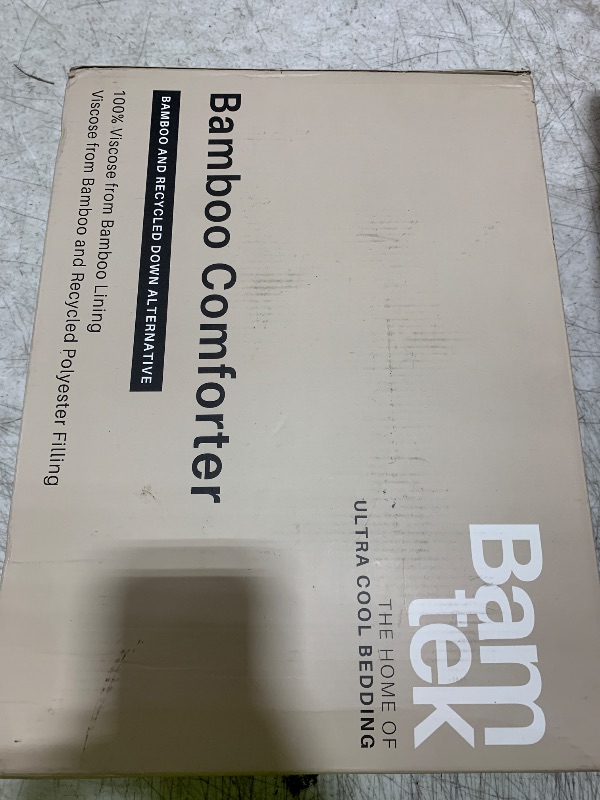 Photo 1 of Bamtek 100% Viscose Derived from Bamboo Comforter, Cooling Comforter, Duvet Insert, Breathable, Extra Fluffy, Lightweight Comforters, Queen Size