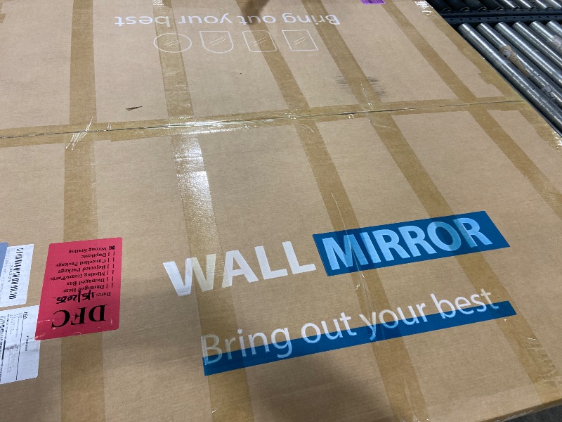 Photo 1 of WISSMIELS LED Bathroom Mirror 48 Inch Round Bathroom Mirror with Lights, Circle LED Mirror, Wall Mounted Lighted Bathroom with 3 Colors Brightness, Anti-Fog, Dimmable, Shatter-Proof