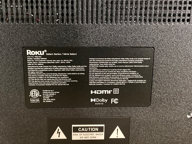Photo 1 of Roku Smart TV 2026 – 55-Inch Select Series, 4K QLED TV – Roku TV with Voice Remote – Flat Screen QLED Television with Wi-Fi for Streaming Live Local News, Sports, & Movies – Bluetooth Headphone Mode